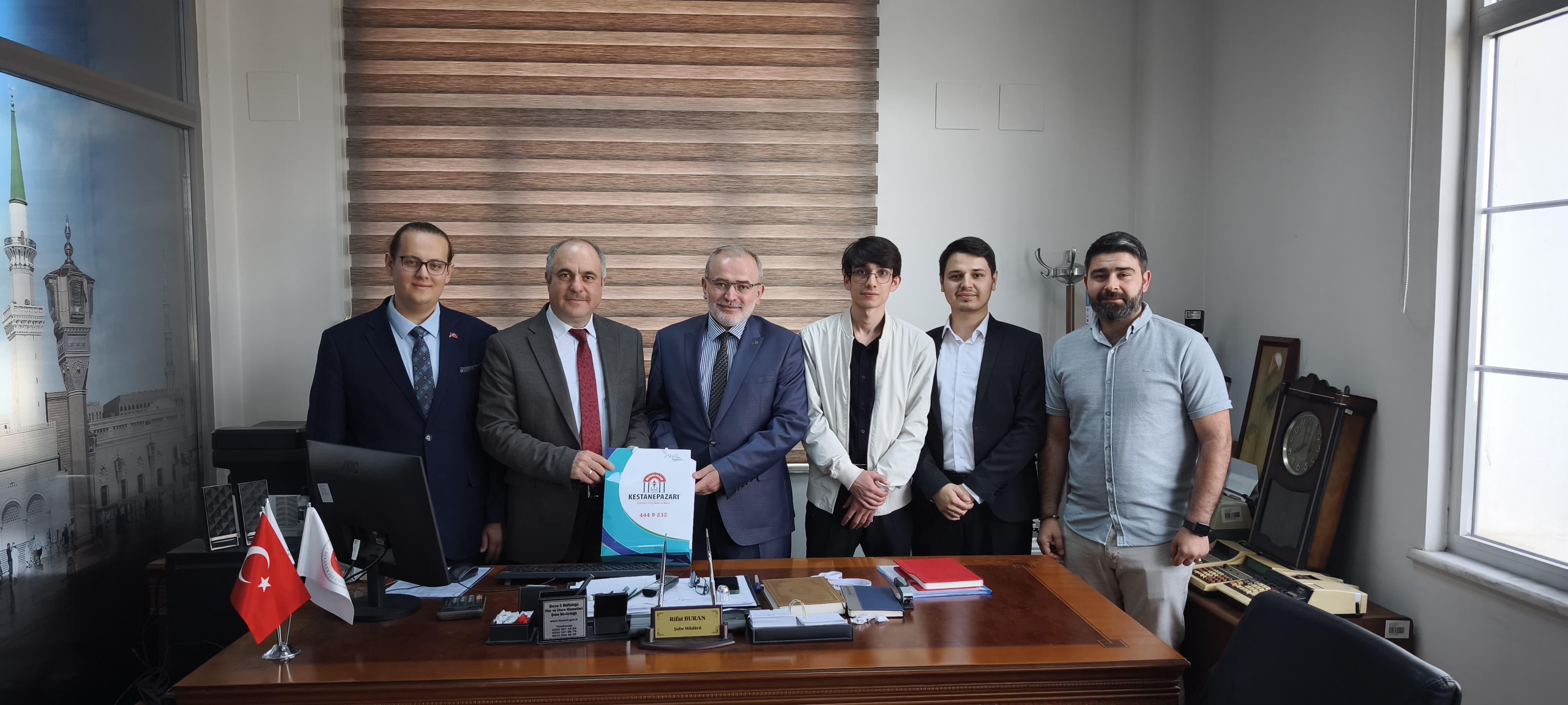 Mezunumuz Şube Müdürü Rıfat Buran’ı Ziyaret Ettik